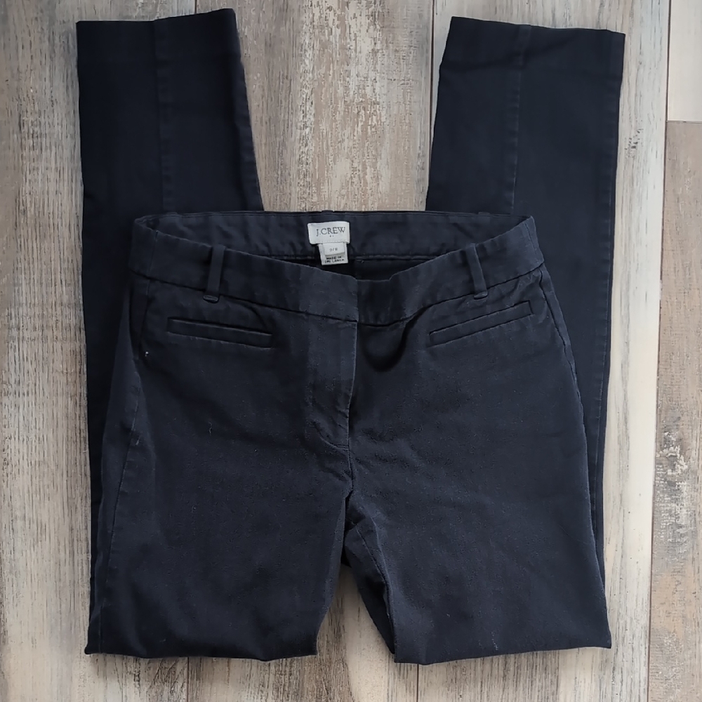 J. Crew Women's Classic Black Straight Leg Pants